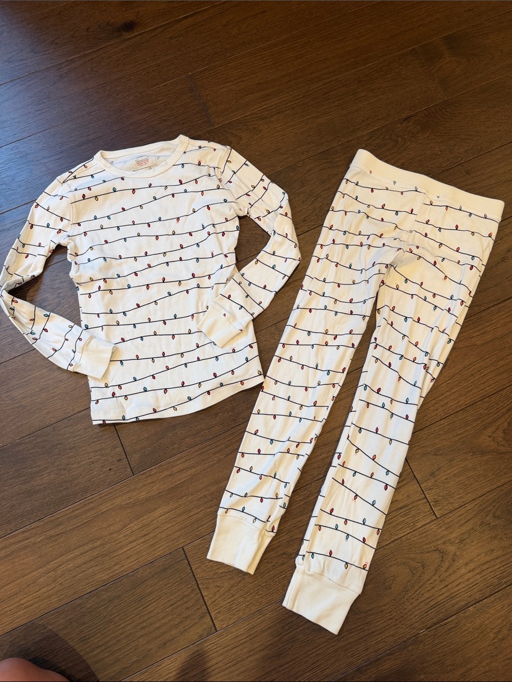 Crewcuts Holiday Light-Print Pajama Set Size 8
